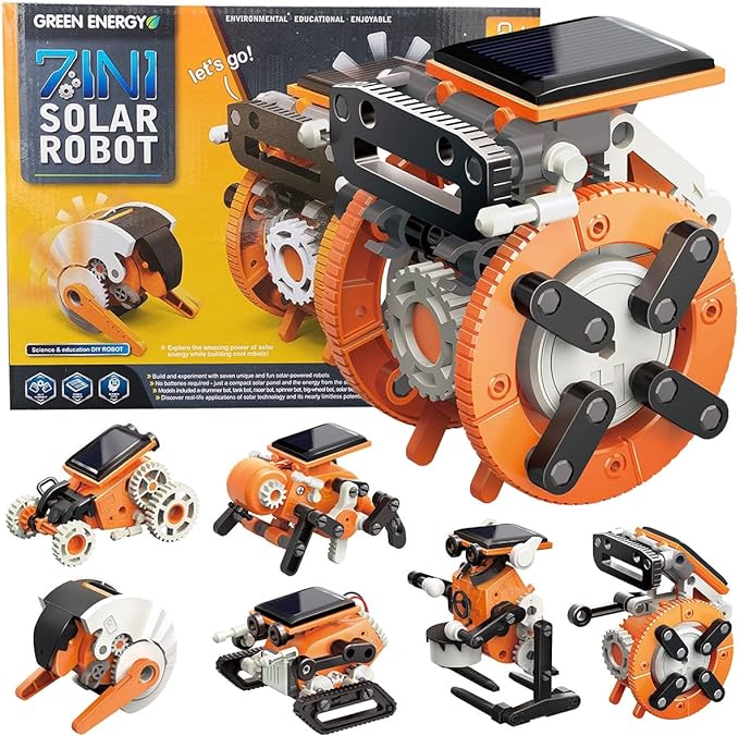 Unlock Creativity with the 7-in-1 Solar Robot Kit for Kids - Perfect STEM Learning Toy