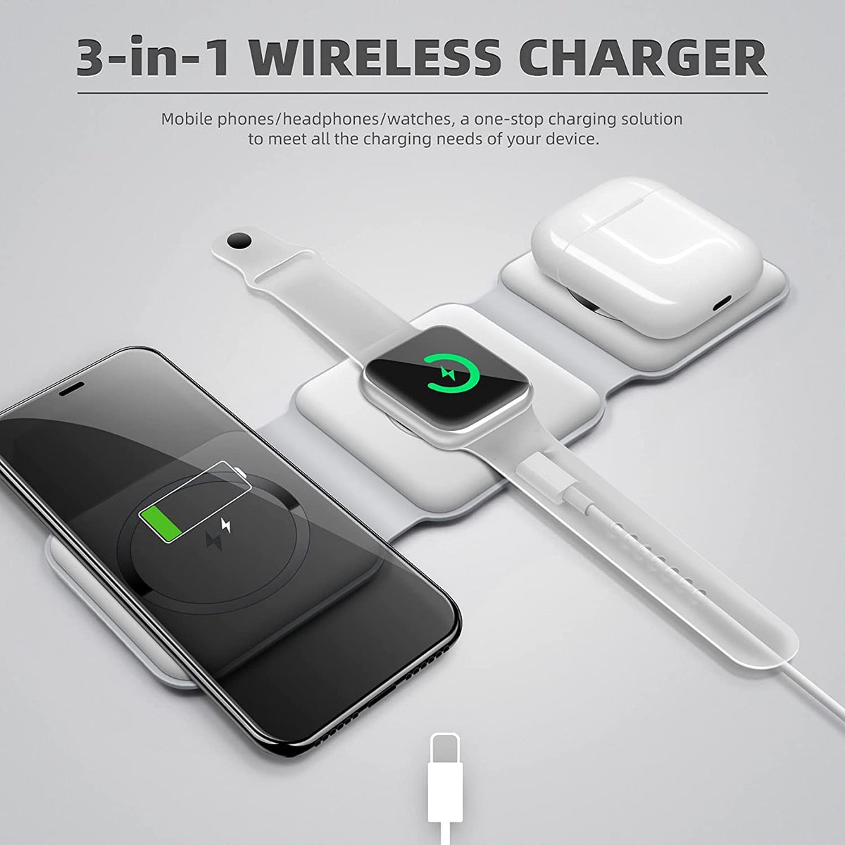 Elevate Your Charging Experience with Our 3-in-1 Wireless Charging Pad