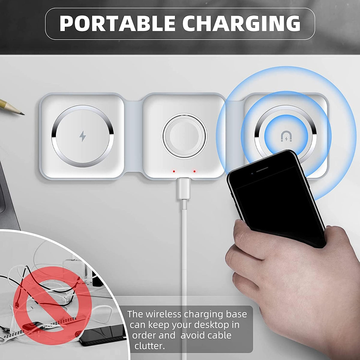 Elevate Your Charging Experience with Our 3-in-1 Wireless Charging Pad