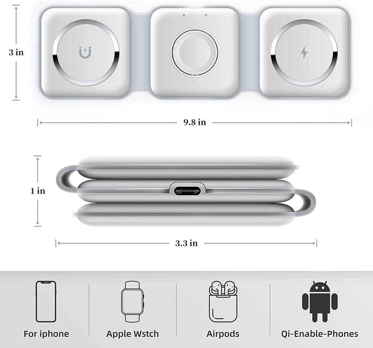 Elevate Your Charging Experience with Our 3-in-1 Wireless Charging Pad