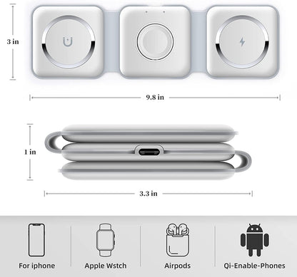 Elevate Your Charging Experience with Our 3-in-1 Wireless Charging Pad