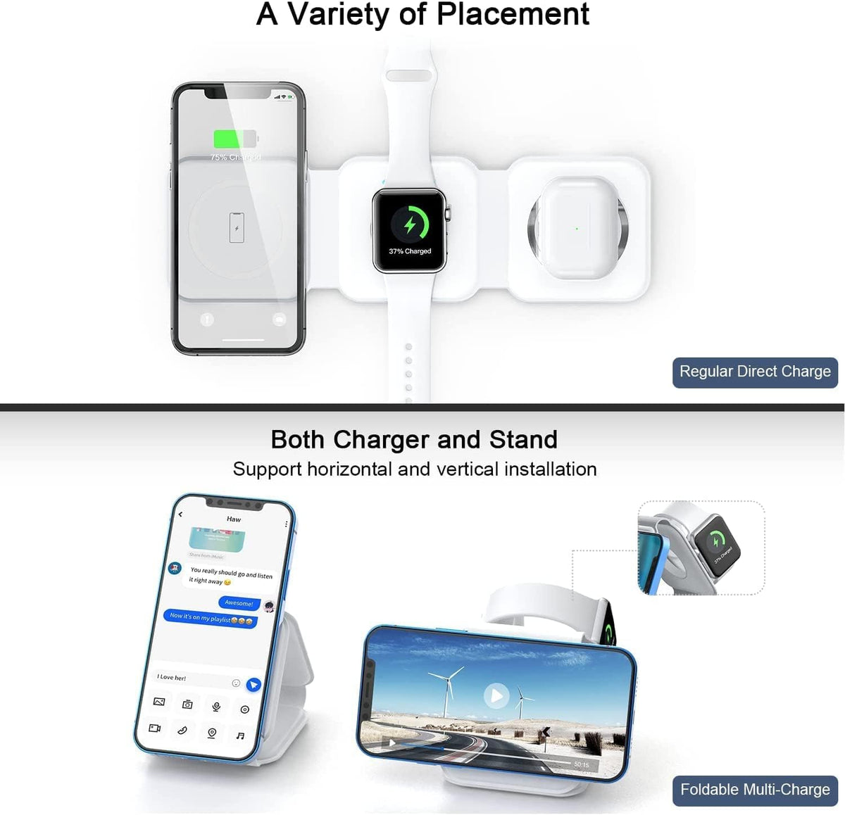 Elevate Your Charging Experience with Our 3-in-1 Wireless Charging Pad