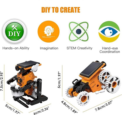 Unlock Creativity with the 7-in-1 Solar Robot Kit for Kids - Perfect STEM Learning Toy